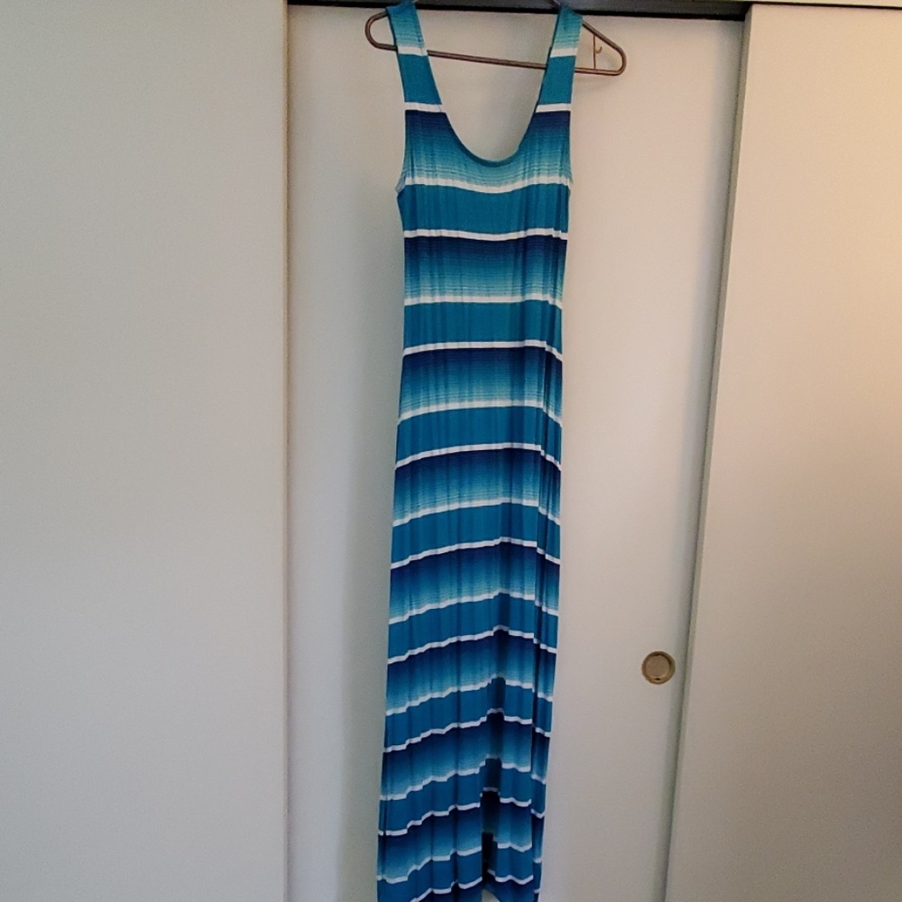 Merona striped maxi dress